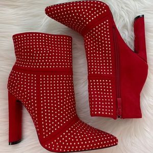 Red Heeled Ankle Boots